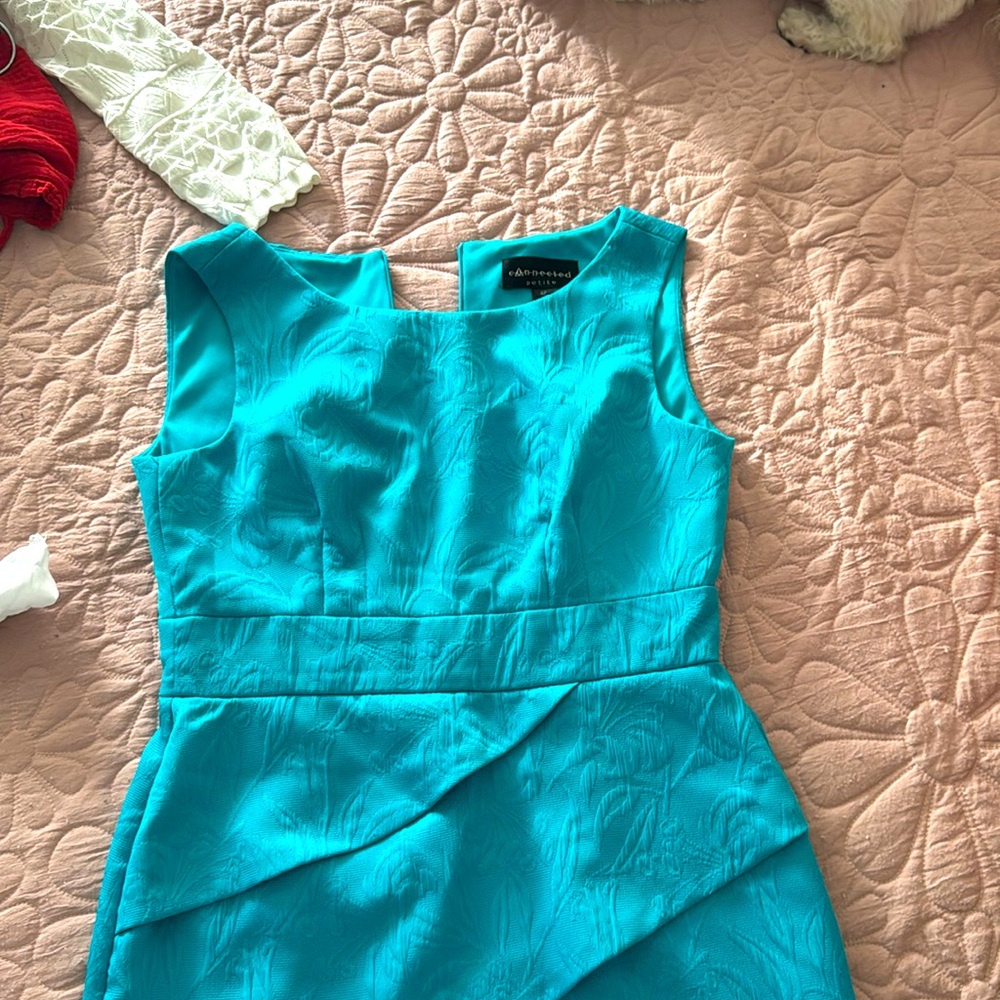 Teal Dress Petite size 4